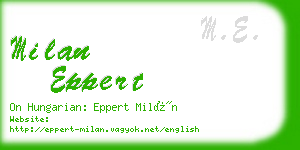 milan eppert business card
